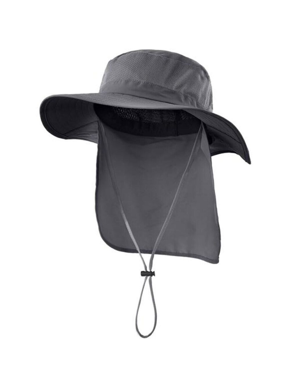 Mens Womens Sun Hat UPF50 Fishing Hat Wide Brim Neck Flap Outdoor Hiking Hat